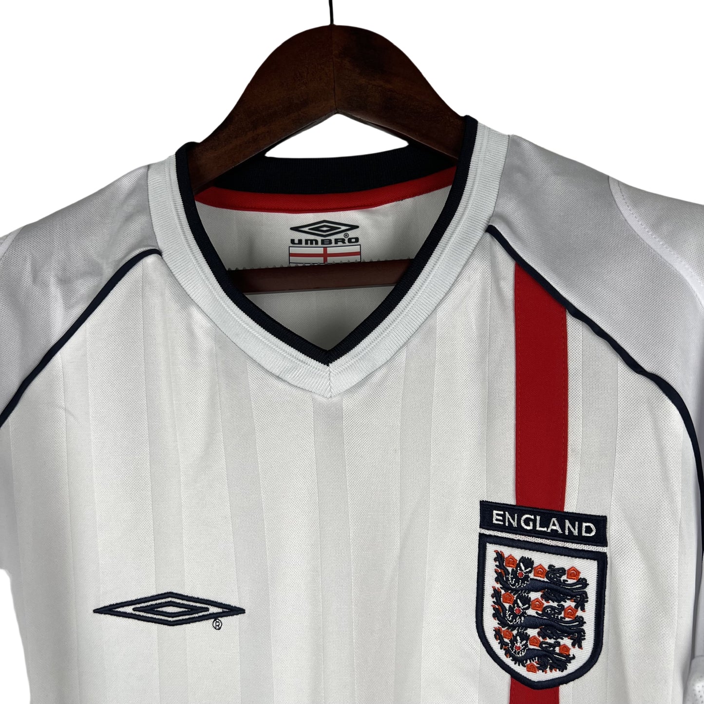 2002 England Home Retro Long Sleeve