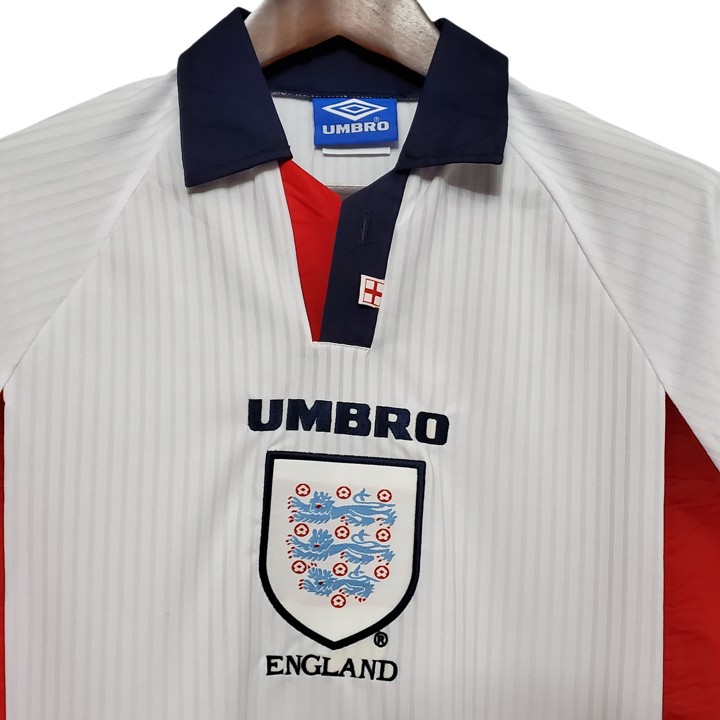 1998 England Home Retro Long Sleeve