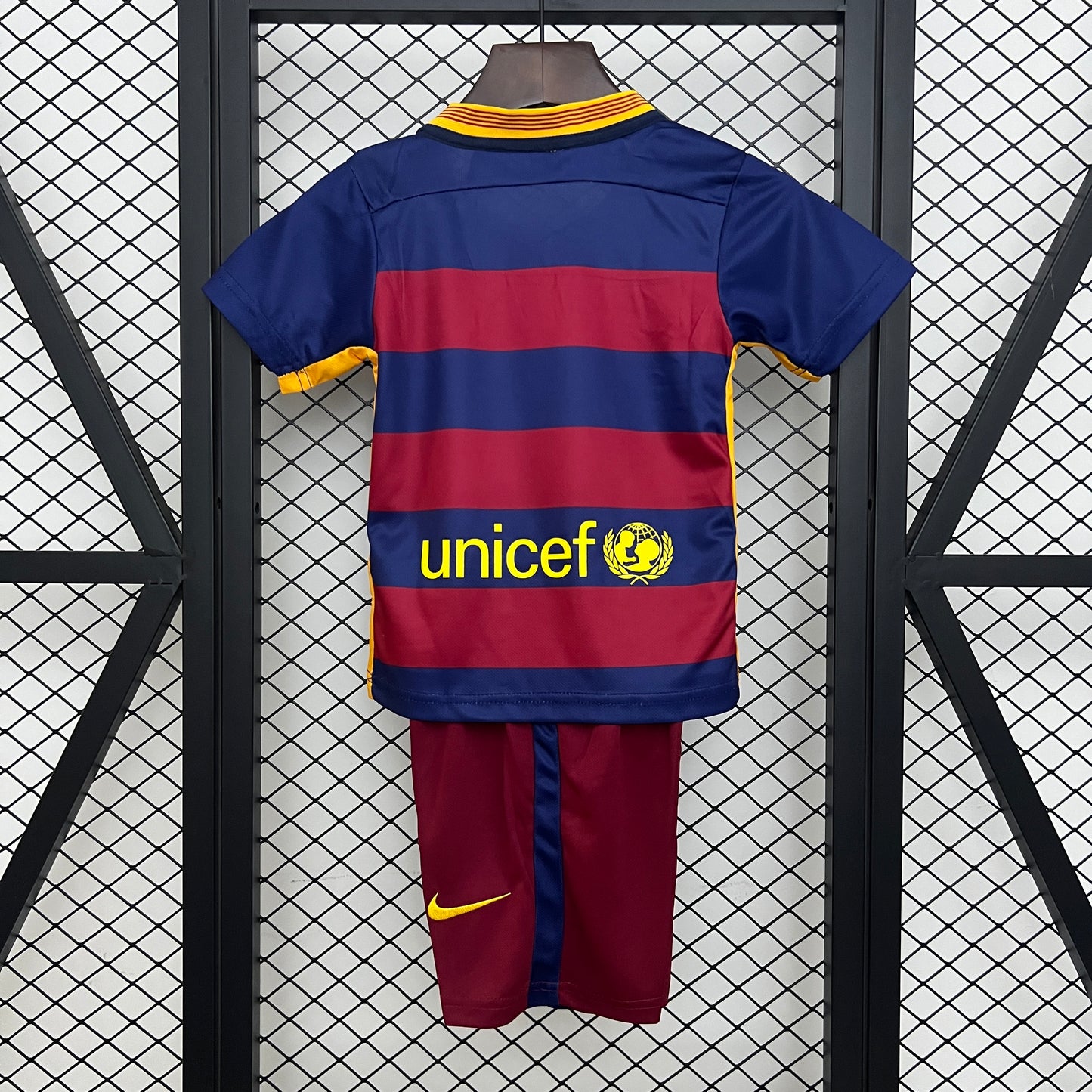 15/16 Barcelona season Home Retro shirt for kids