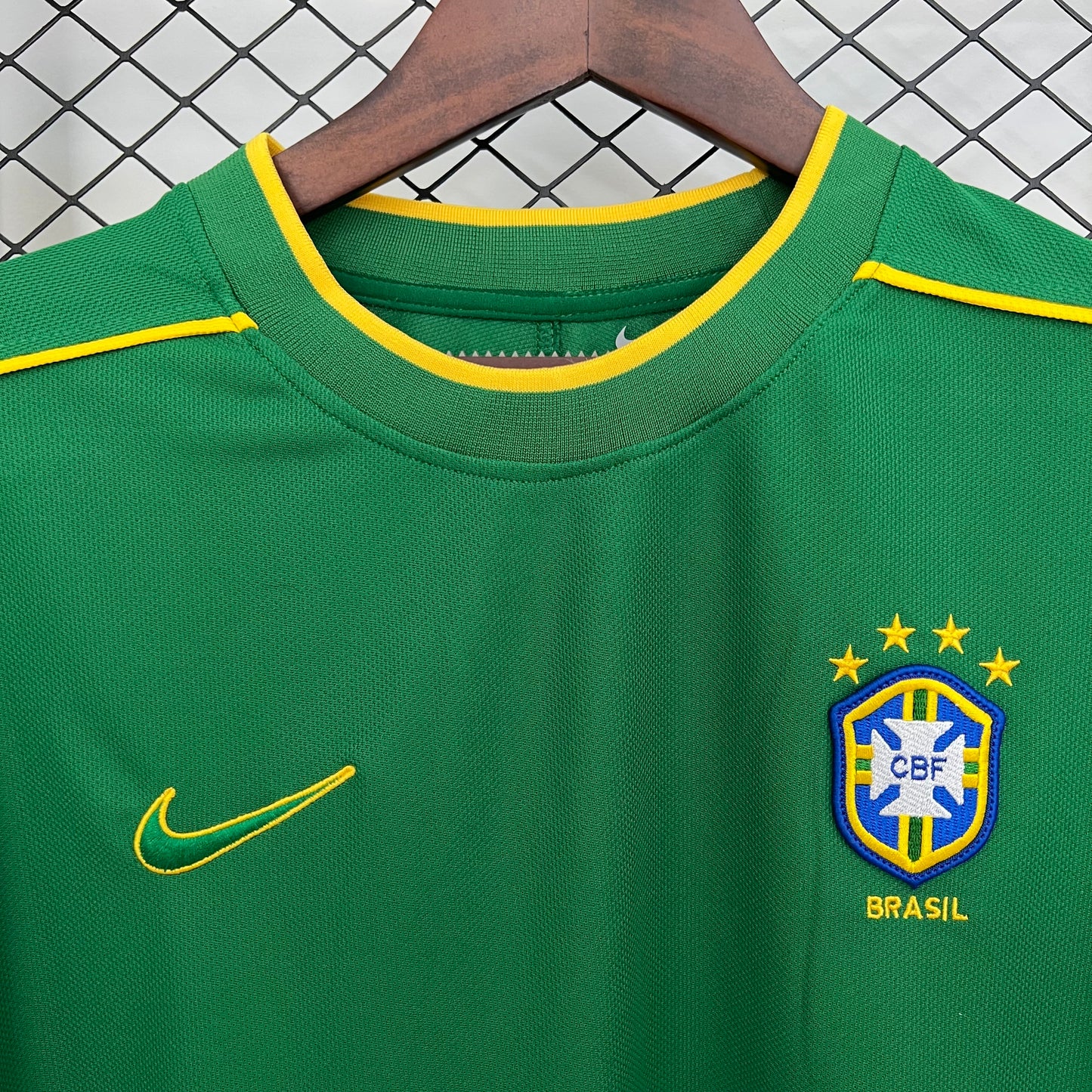 1998 Brazil Goalkeeper Green Retro shirt