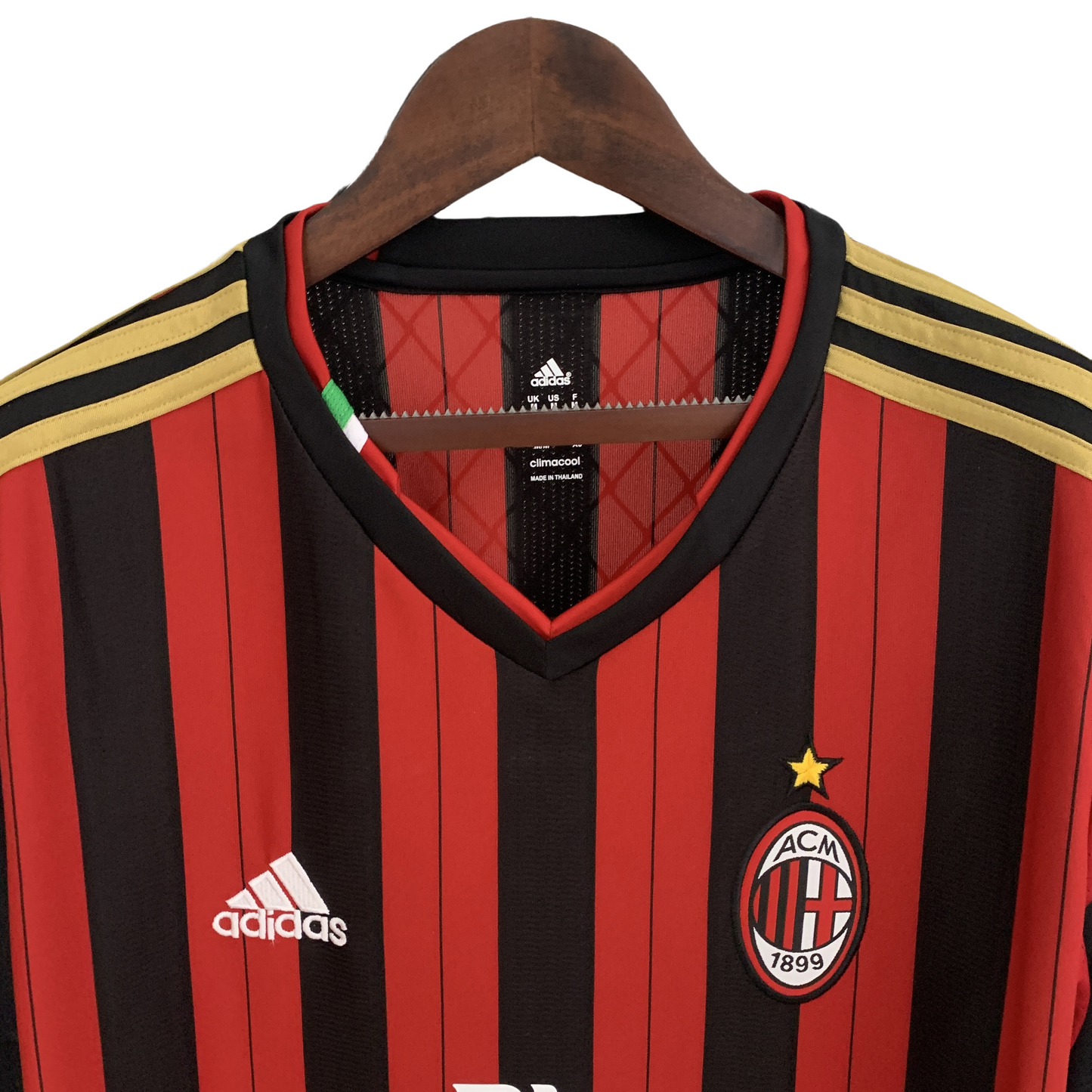 2013/2014 Retro Long Sleeve AC Milan Home Shirt