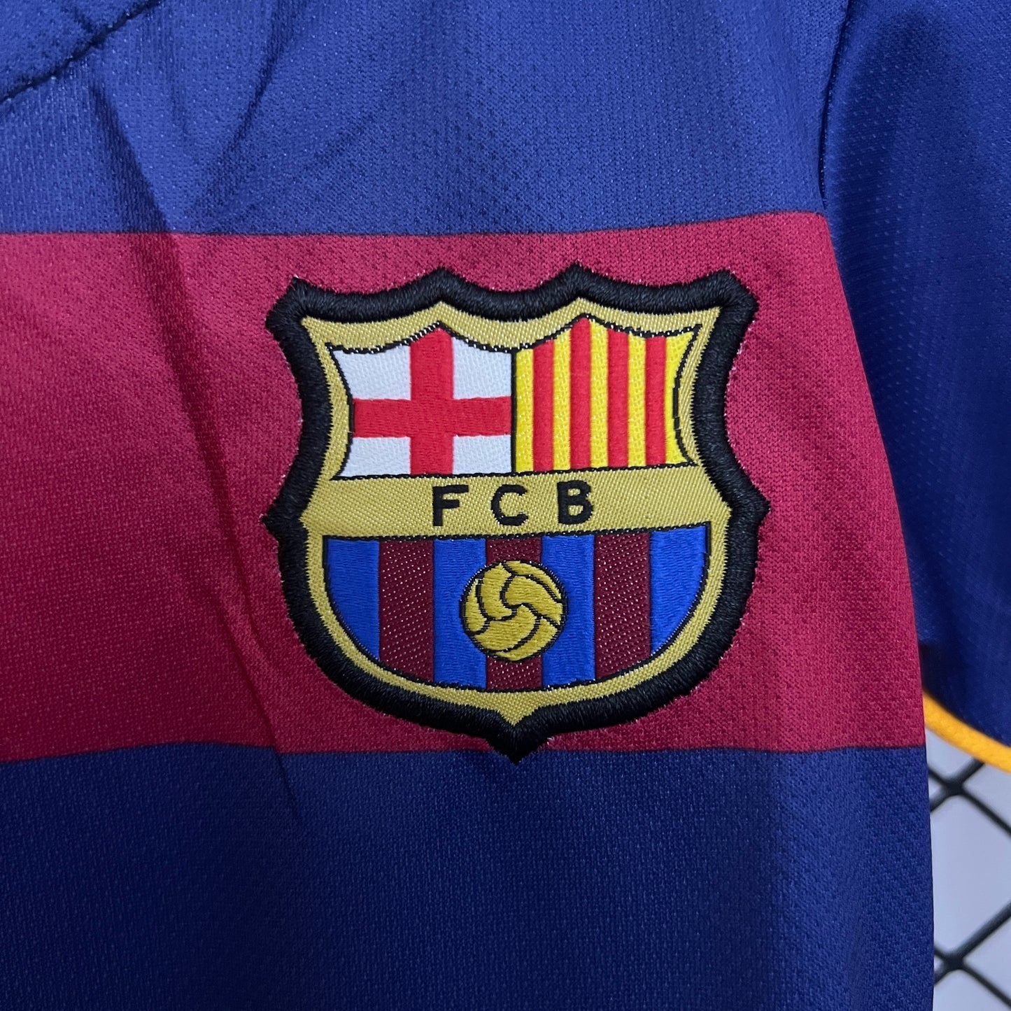 15/16 Barcelona season Home Retro shirt for kids