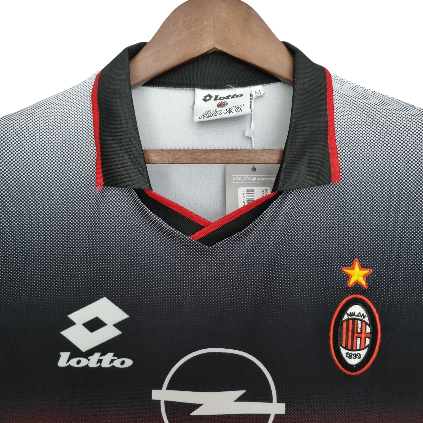 1995/1996 AC Training Jersey Black Vintage Shirt