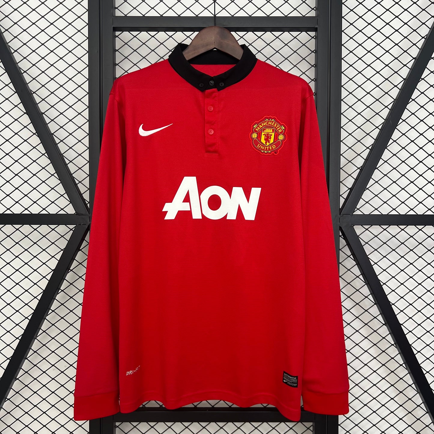 13/14 M-U Long Sleeve Home Retro Shirts