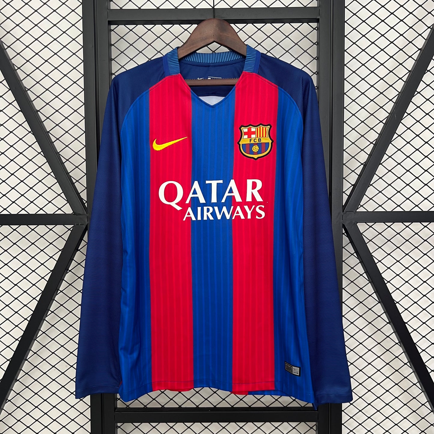14/15 long sleeve Barcelona home Retro Shirt