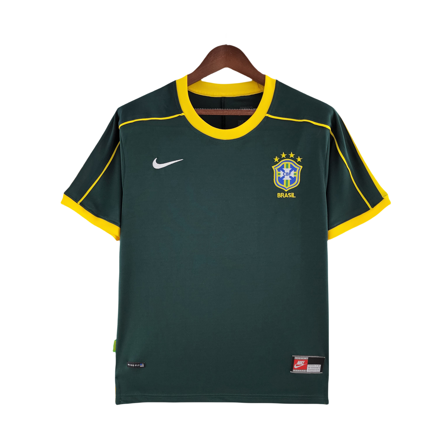 1998 Dark Green Brazil Retro Goalkeeper