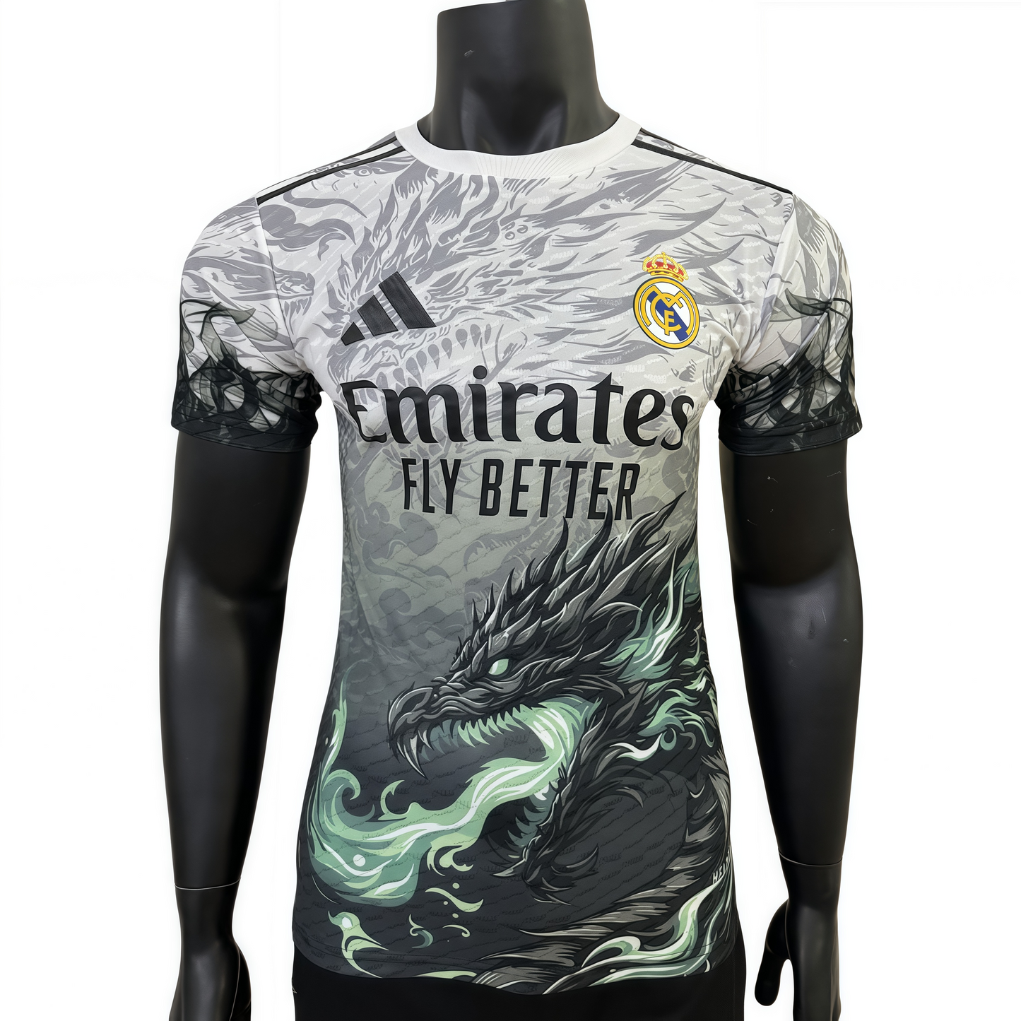 2025/2026 Real Madrid White Dragon Edition Shirt(Player)