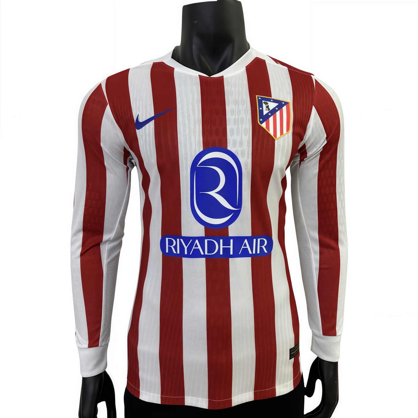 2025/2026 Atletico Madrid Home Long Sleeve Shirt(Player)