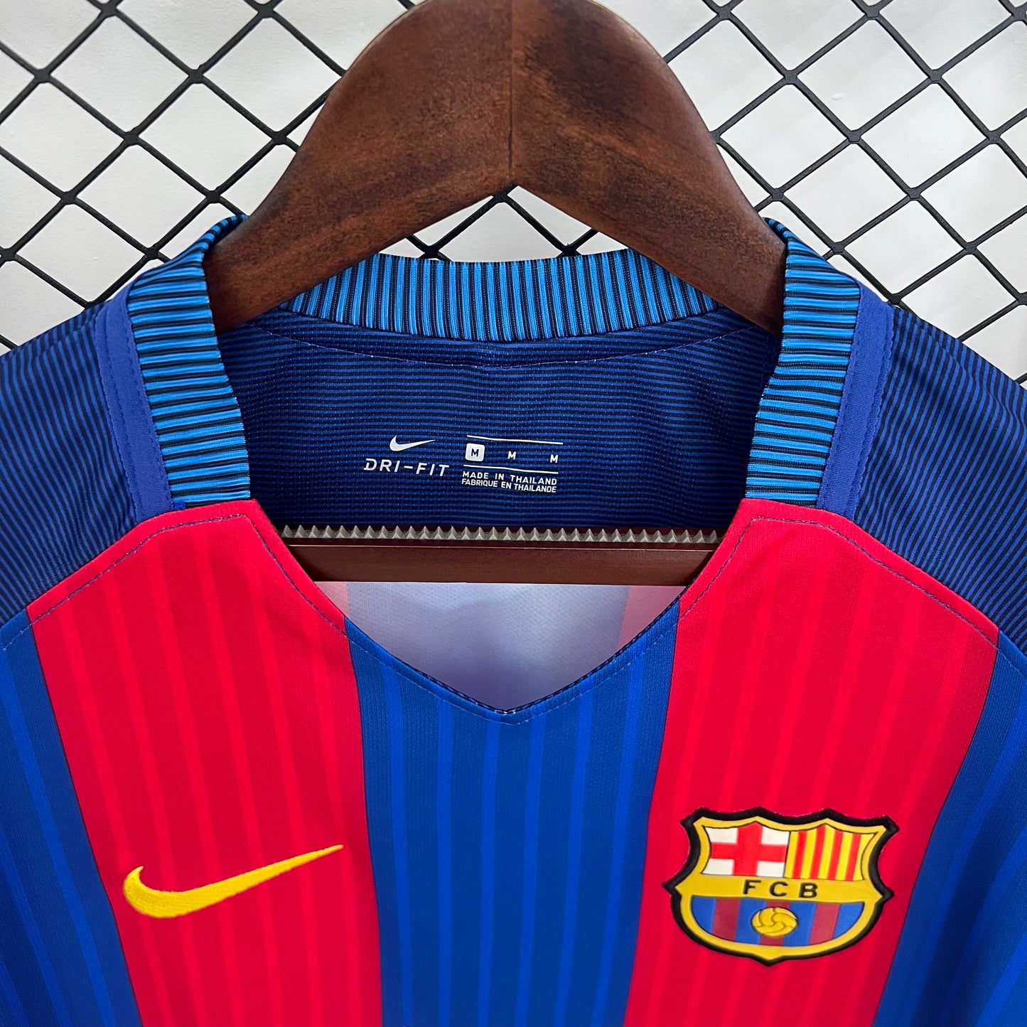 14/15 long sleeve Barcelona home Retro Shirt