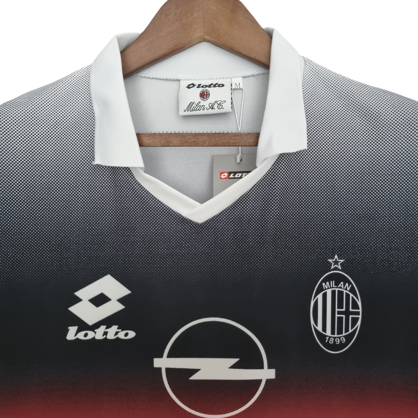 1995/1996 Vintage AC Training Jersey Black & White Shirt