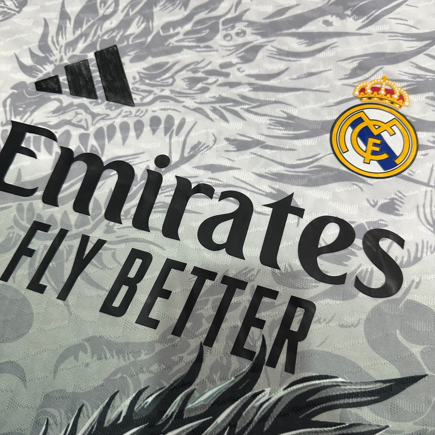 2025/2026 Real Madrid White Dragon Edition Shirt(Player)