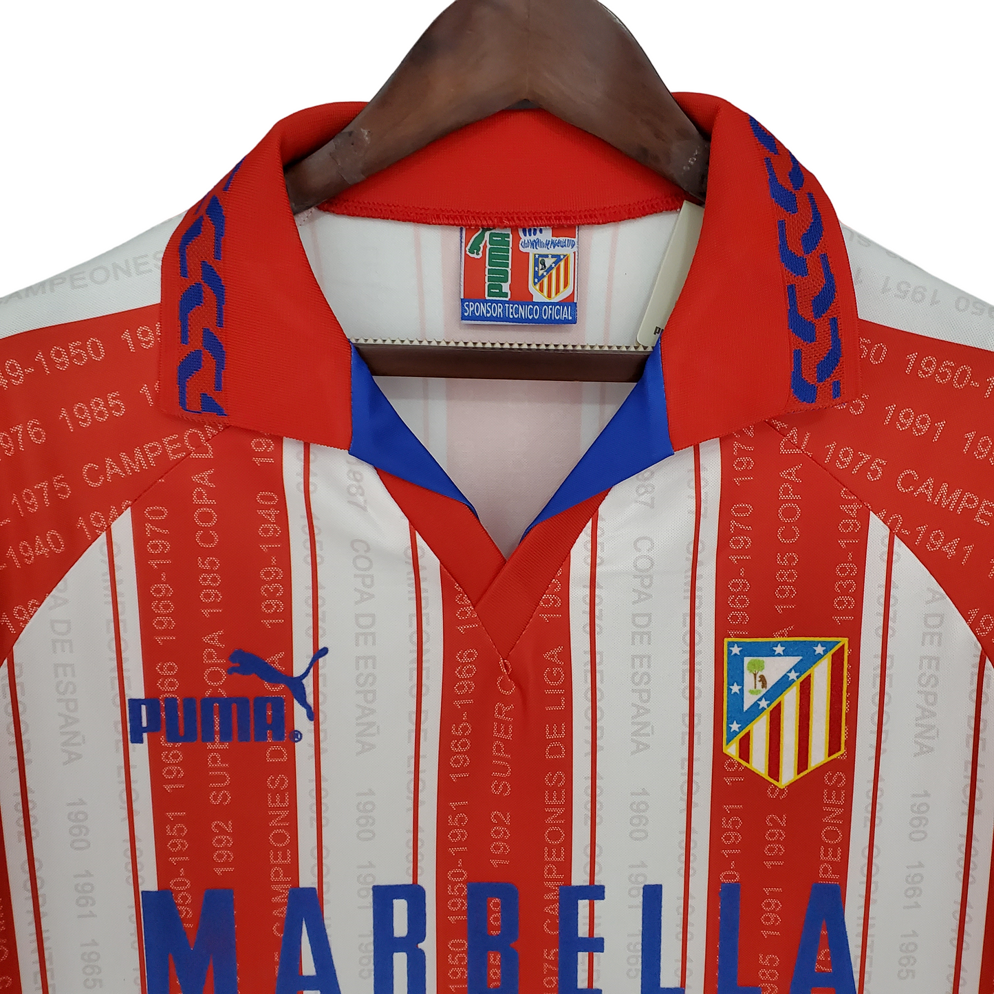 1995/1996 Atlético de Madrid Retro Home Shirt