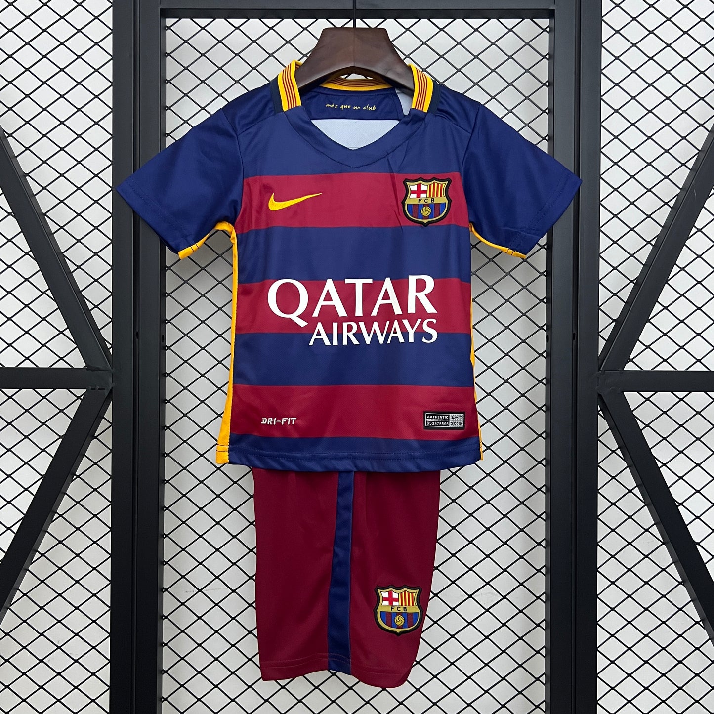 15/16 Barcelona season Home Retro shirt for kids