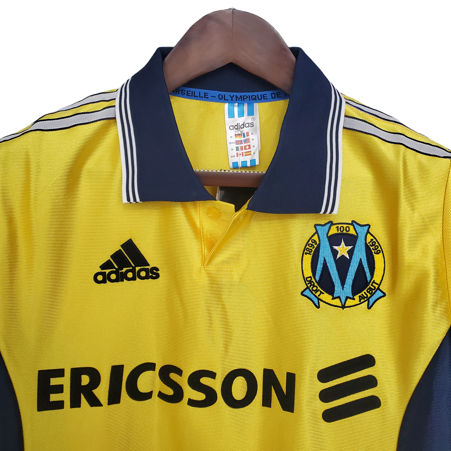 1998/1999 Marseille Away Yellow Vintage Shirt