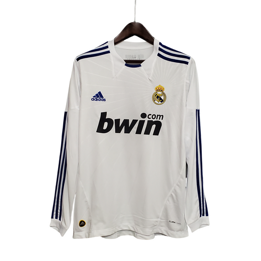 2010/2011 Real Madrid Retro Long Sleeve Home Shirt