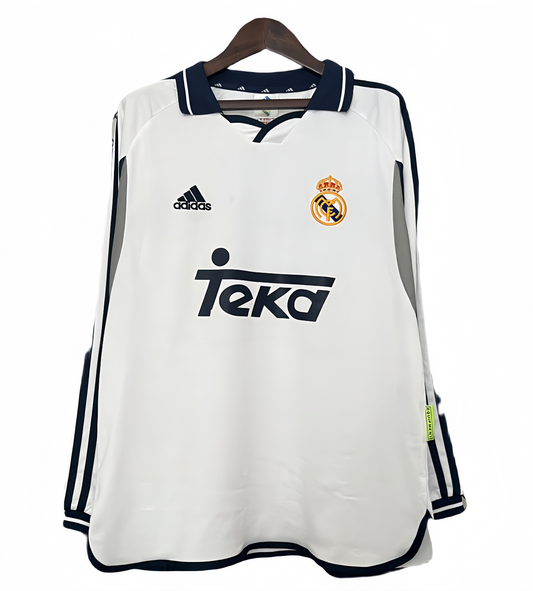 2000/2001 Real Madrid Home Retro Long Sleeve Shirt