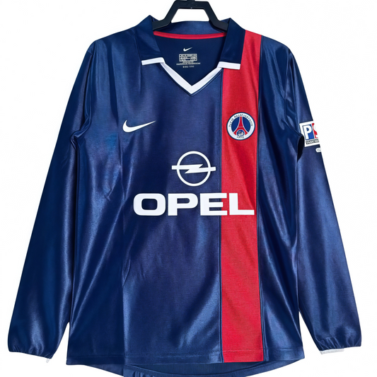 2001/2002 Paris home vintage long sleeve shirt