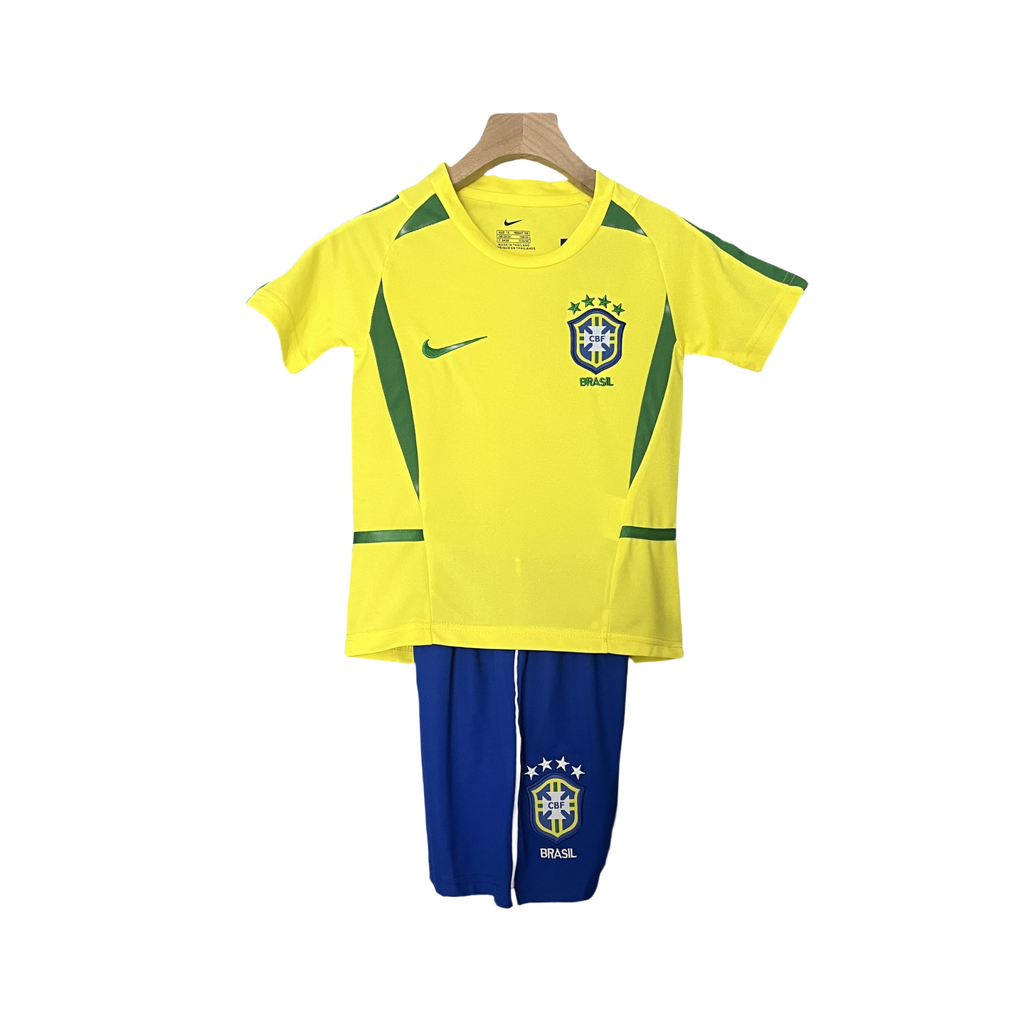 2002 Brazil World Cup Home Stadium Vintage Shirt for Kids