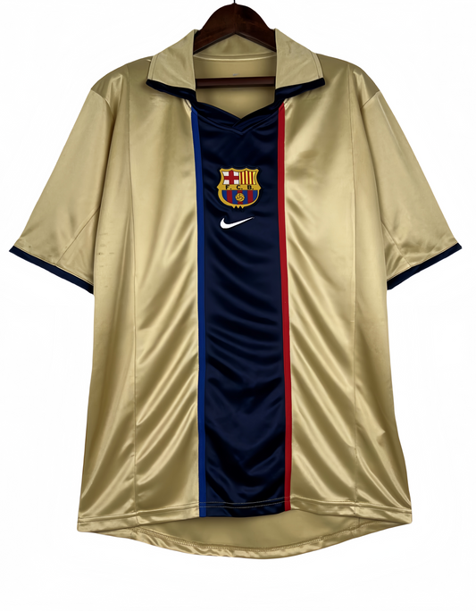 2002 Barcelona season away retro shirt