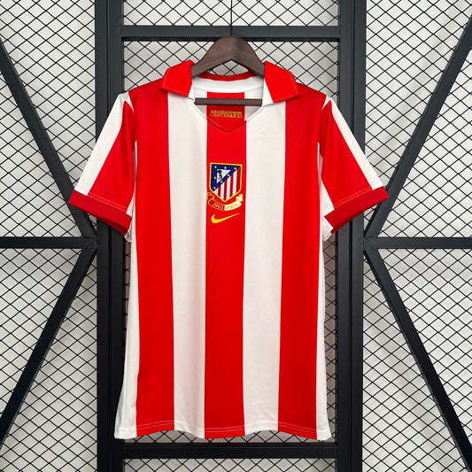 03/04 Atletico Madrid Centenary Home Retro Shirt