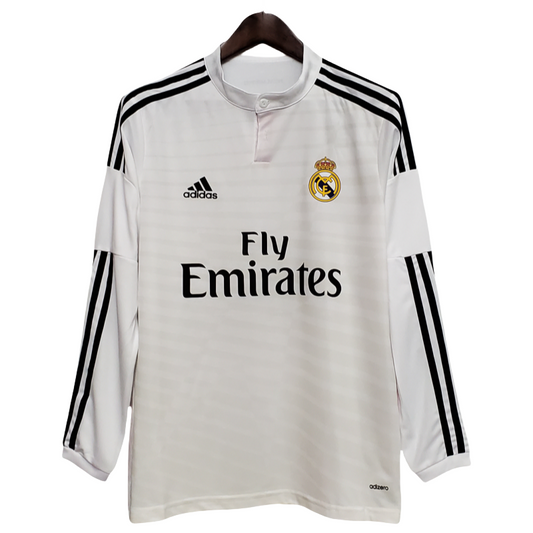 2014/2015 Vintage Long Sleeve Real Madrid Home Shirt