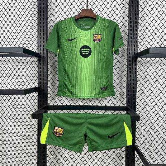 2025/26 Barcelona Green Goalkeeper Kids shirt