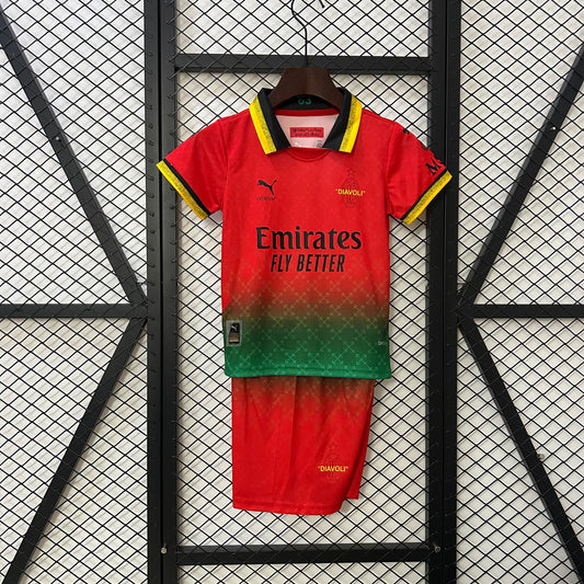2025/2026 AC Milan Collaboration Shirt for Kids