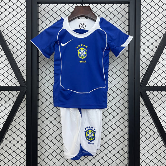 2004 Brazil World Cup Away Retro Shirt Kids