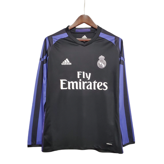 2015/2016 Real Madrid Retro Long Sleeve Third Away Shirt