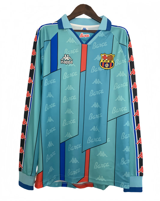 1996/1997 Barcelona Long Sleeve Away Retro Shirt