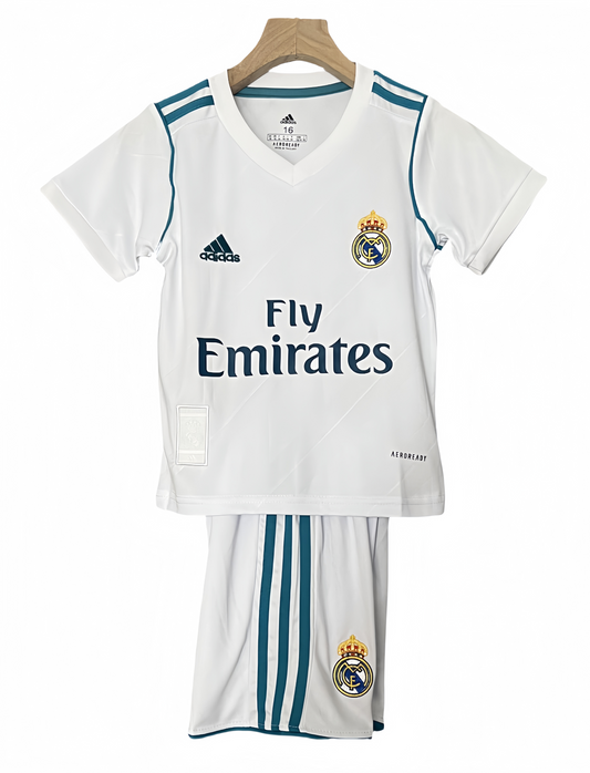 2017/2018 Real Madrid Home Retro Shirt for Kids