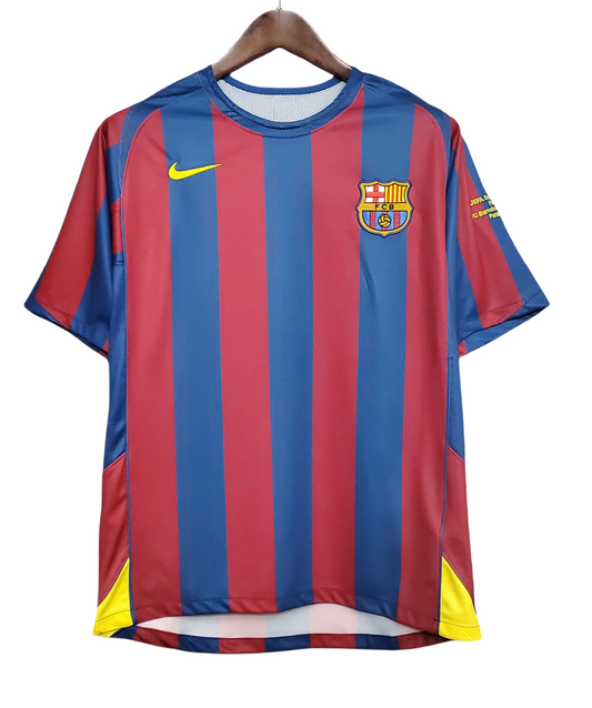 2006 Barcelona UEFA Champions League Retro Home Shirt