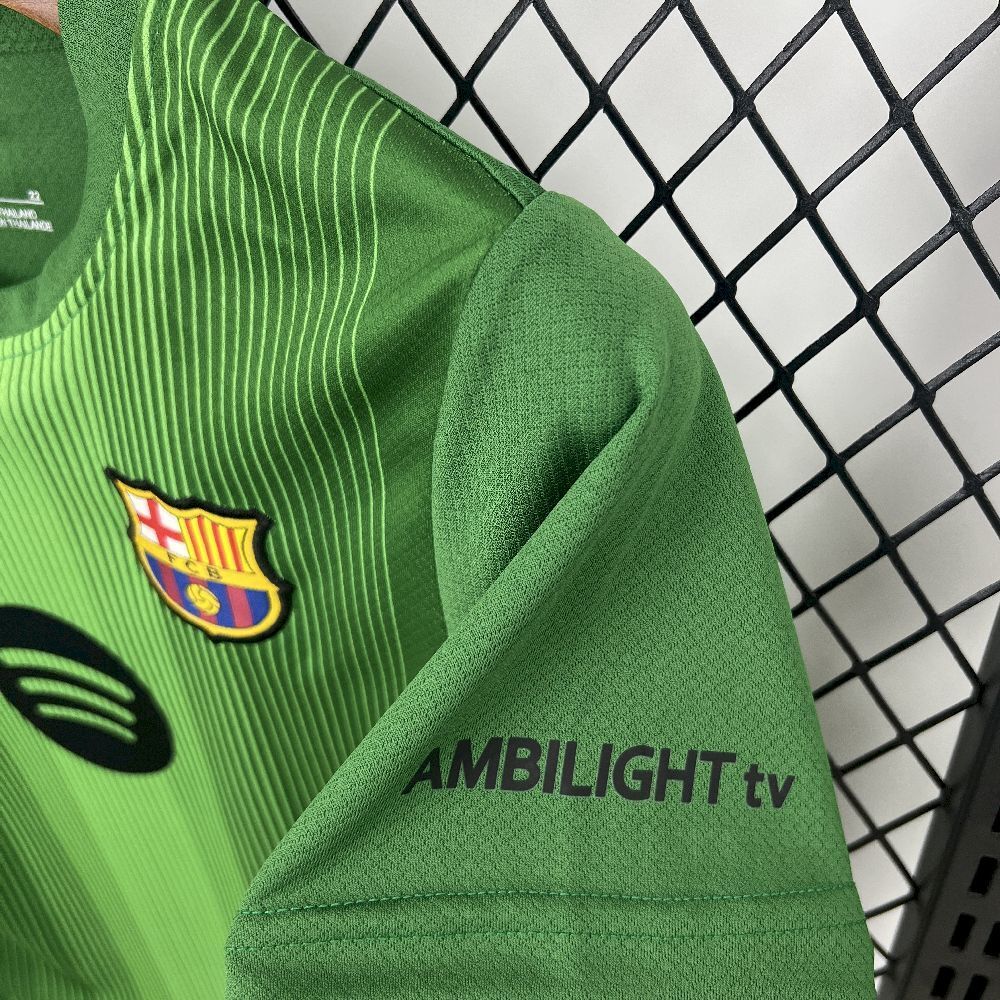 2025/26 Barcelona Green Goalkeeper Kids shirt