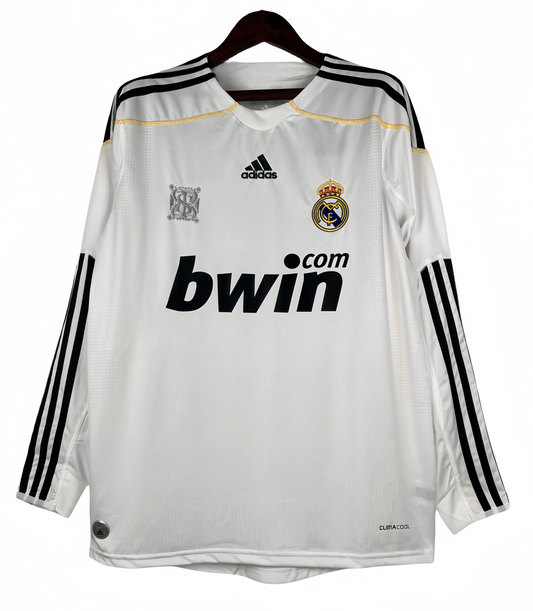 2009/2010 Real Madrid Long Sleeve Home Retro Shirt