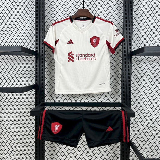 2025/26 Liverpool Away Kids Kit shirt