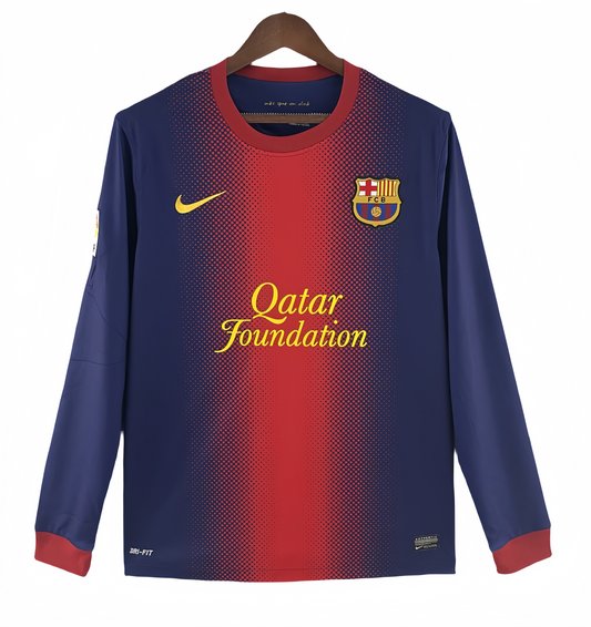 2012/2013 Long Sleeve Barcelona Home Retro Shirt