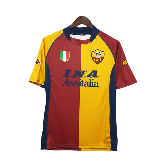 2001-2002 Roma Retro Home Shirt
