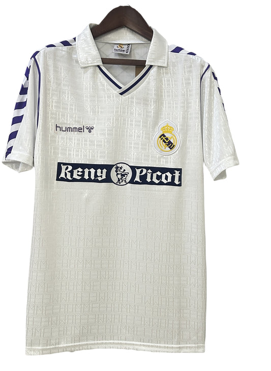 1989/1990 Real Madrid Home Retro Shirt