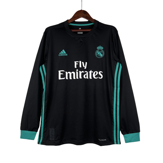 2017/2018 Real Madrid Away Long Sleeve Retro Shirt