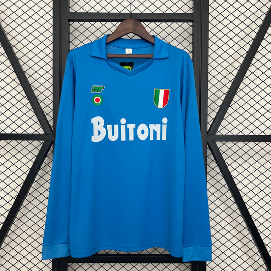 87/88 Long Sleeve Napoli Home Retro Shirts