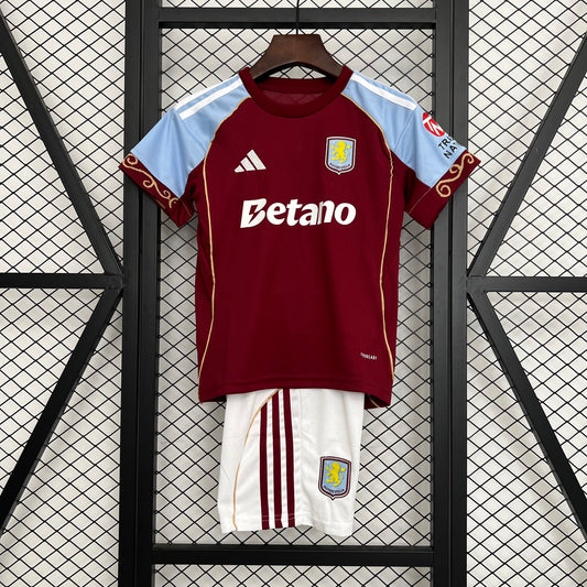 25/26 Kids Aston Villa Home shirt