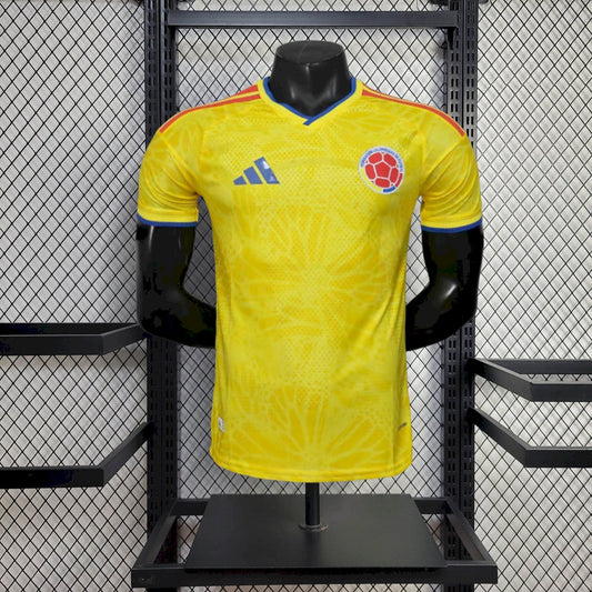 Mens Colombia World Cup Home Jersey Version shirt（Player）2026