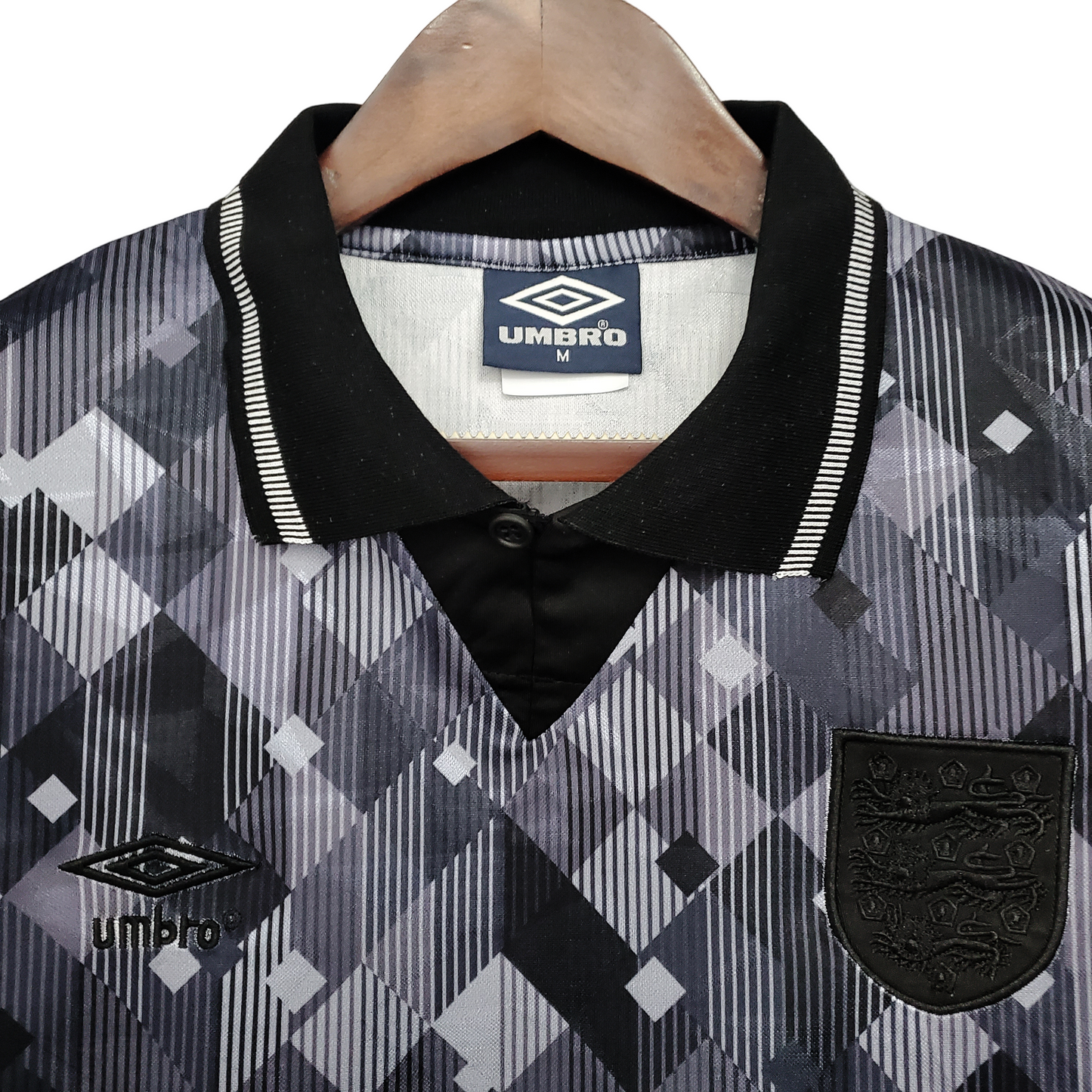 1990 England black away Retro shirt