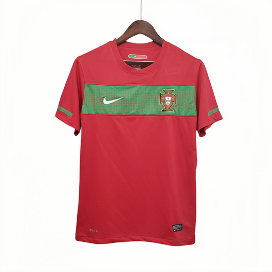 2010 Portuguese red Camisa de futebol Retro shirt