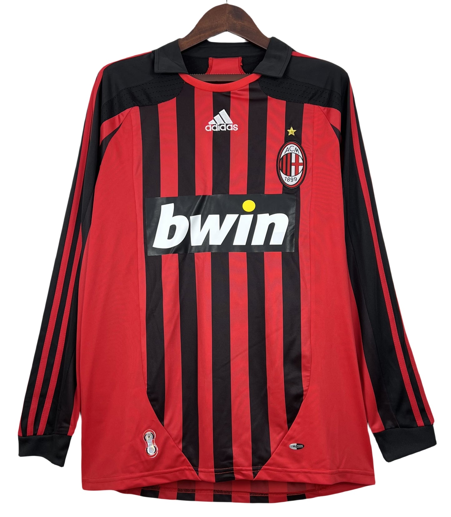 2007/2008 Long Sleeve AC Milan Home Retro Shirt