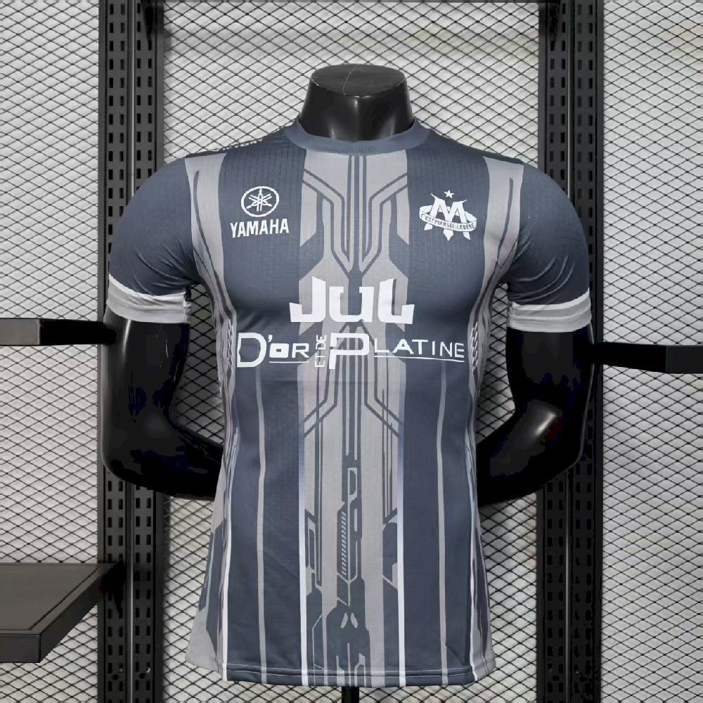 2025/26  Men’s Olympique Marseille Grey Jersey Player Version shirt（Player）