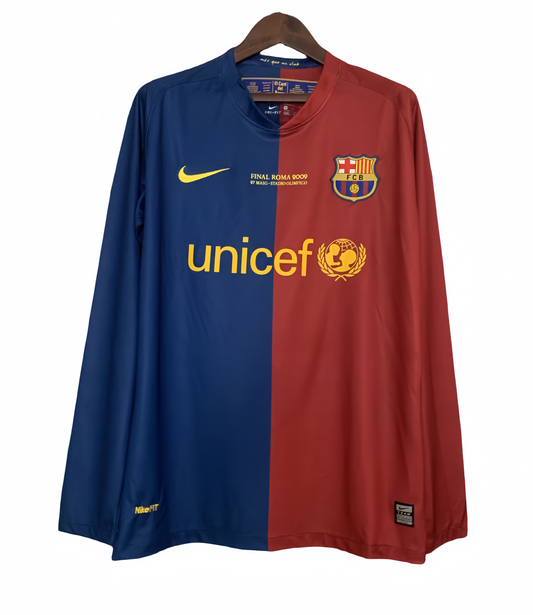 2008/2009 Barcelona Champions League Home Retro Long Sleeve Shirt