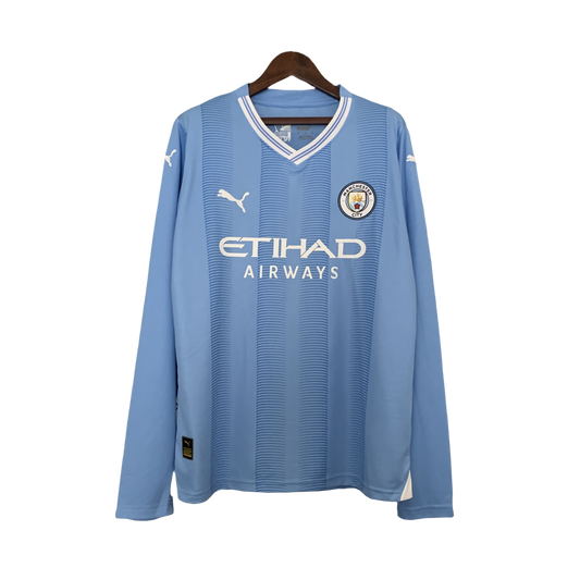 23/24 Long Sleeve Manchester City Home Shirt