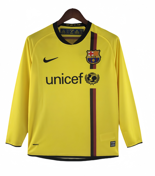 2008/2009 long sleeve Barcelona away vintage shirt