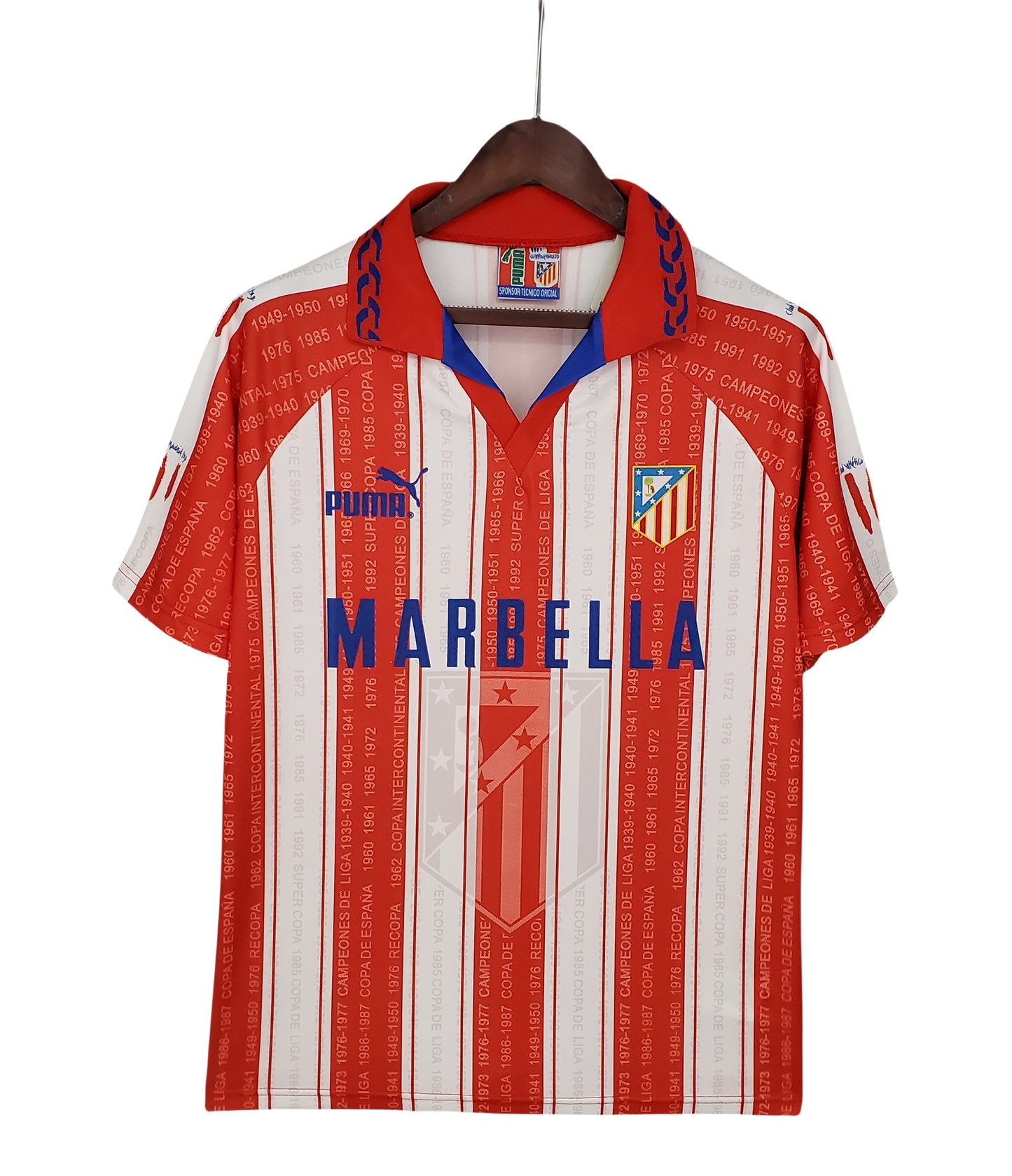 1995/1996 Atlético de Madrid Retro Home Shirt